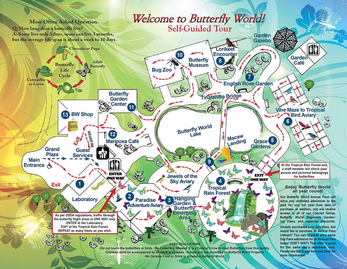 Dubai butterfly garden placering på kort
