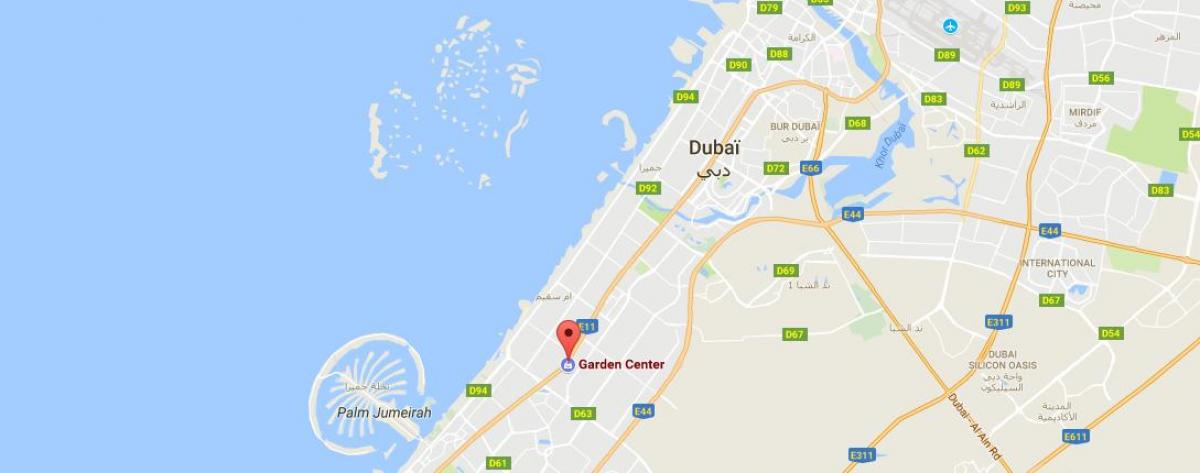Dubai haven centrum placering på kort