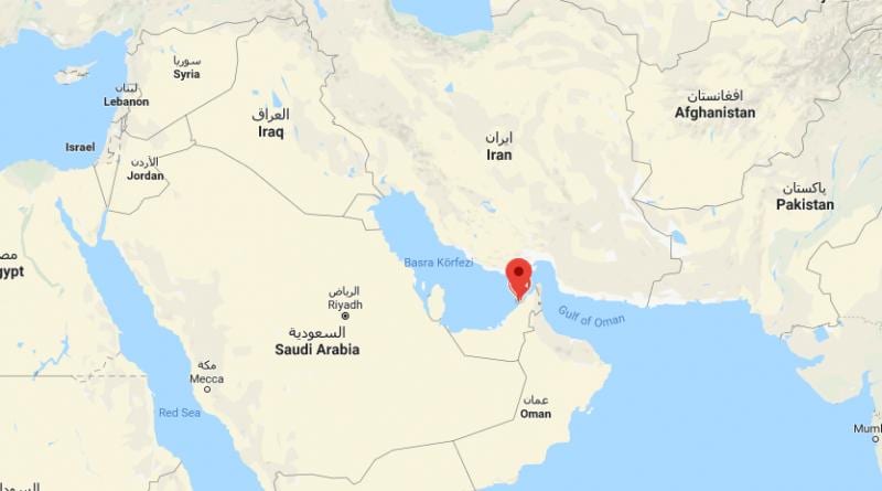 placering af Dubai på verdenskortet