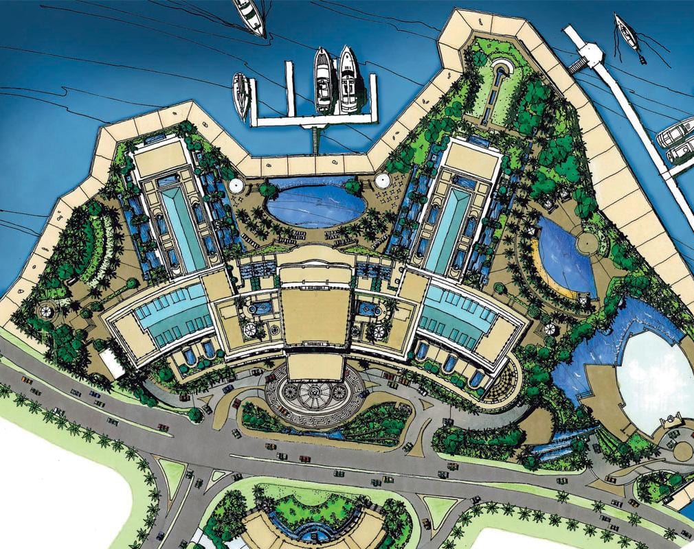 kort over Palazzo Versace Dubai