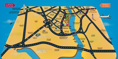 Kort over Børns city Dubai