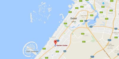 Dubai haven centrum placering på kort