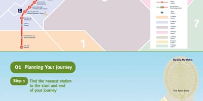 Metro kort Dubai grøn linje