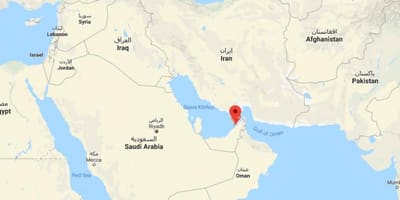 Placering af Dubai på verdenskortet