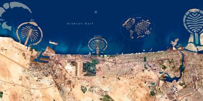 Satellit-kort over Dubai
