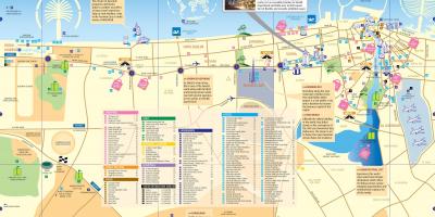 Turist kort over Dubai