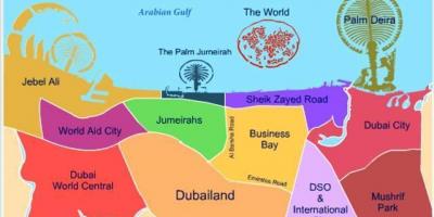 Kort over Dubailand