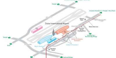 Dxb lufthavn kort