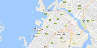 Kort over Oud Metha Dubai
