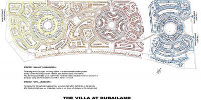 Villa Dubai placering på kort